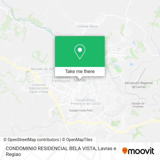 CONDOMINIO RESIDENCIAL BELA VISTA map
