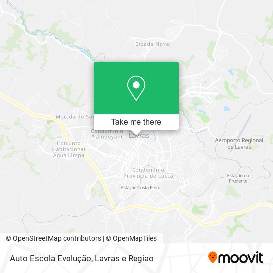 Mapa Auto Escola Evolução