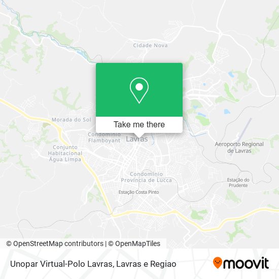 Mapa Unopar Virtual-Polo Lavras