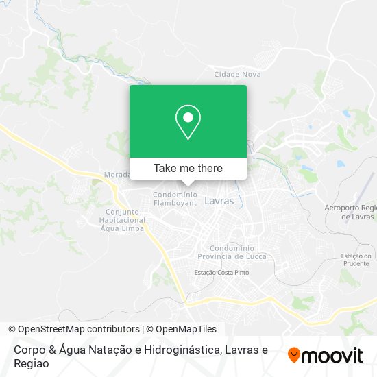 Corpo & Água Natação e Hidroginástica map