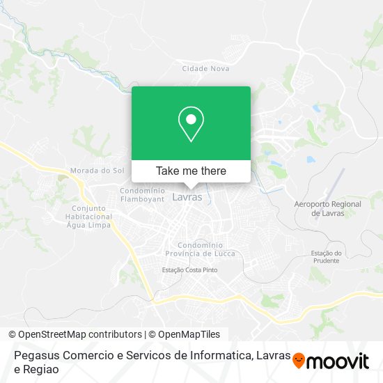 Mapa Pegasus Comercio e Servicos de Informatica