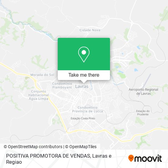 Mapa POSITIVA PROMOTORA DE VENDAS