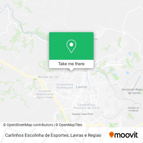 Mapa Carlinhos Escolinha de Esportes