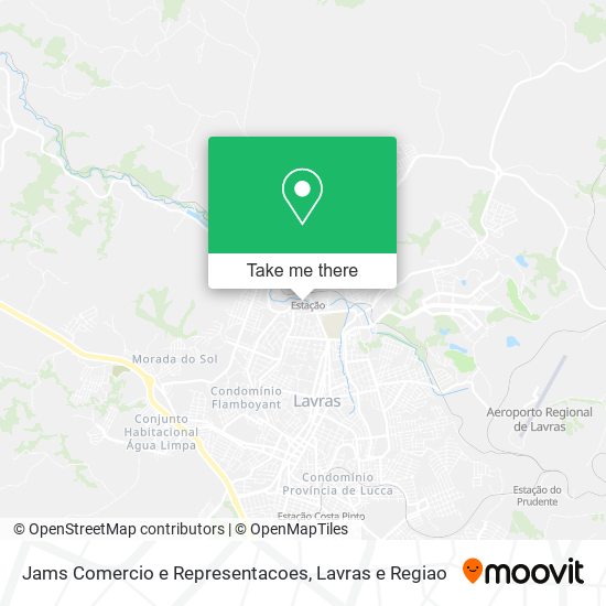 Mapa Jams Comercio e Representacoes