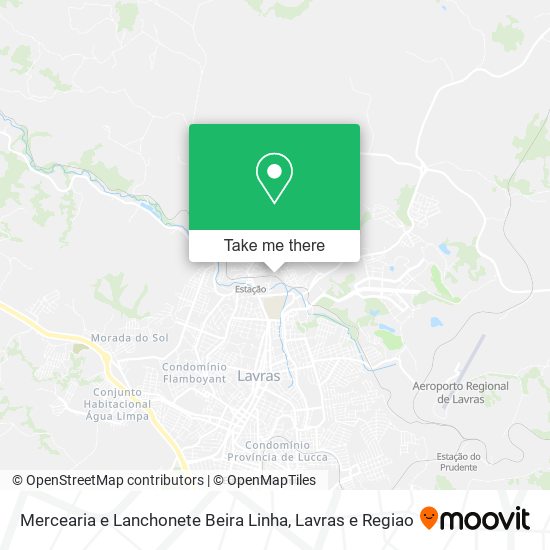 Mapa Mercearia e Lanchonete Beira Linha