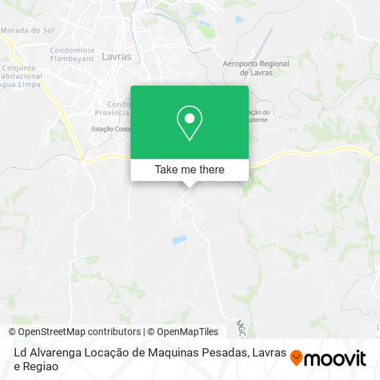 Ld Alvarenga Locação de Maquinas Pesadas map