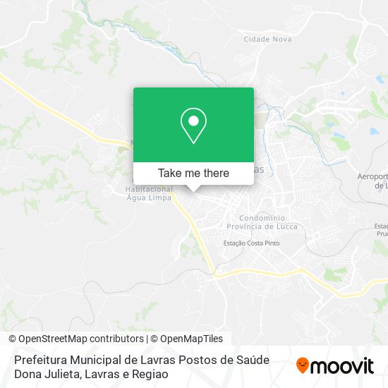 Prefeitura Municipal de Lavras Postos de Saúde Dona Julieta map