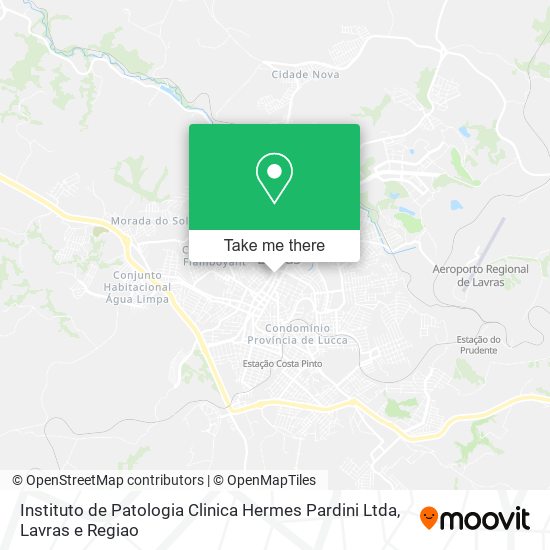 Mapa Instituto de Patologia Clinica Hermes Pardini Ltda