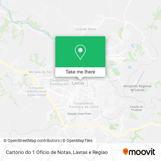 Cartório do 1 Ofício de Notas map