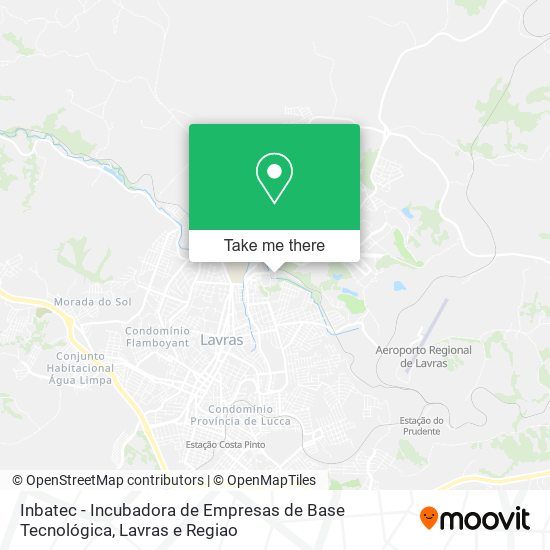 Inbatec - Incubadora de Empresas de Base Tecnológica map