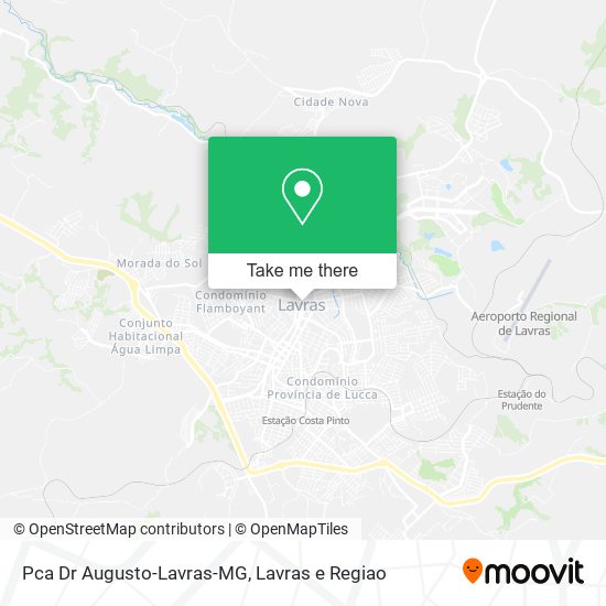 Pca Dr Augusto-Lavras-MG map