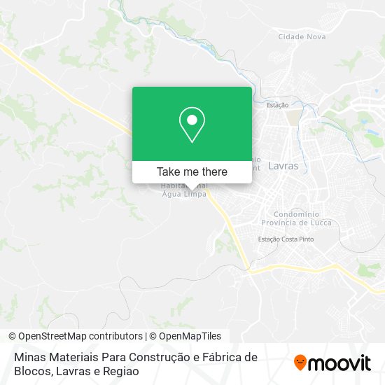 Minas Materiais Para Construção e Fábrica de Blocos map