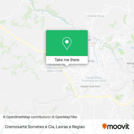 Mapa Cremosarte Sorvetes e Cia