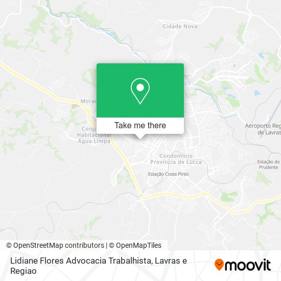 Mapa Lidiane Flores Advocacia Trabalhista