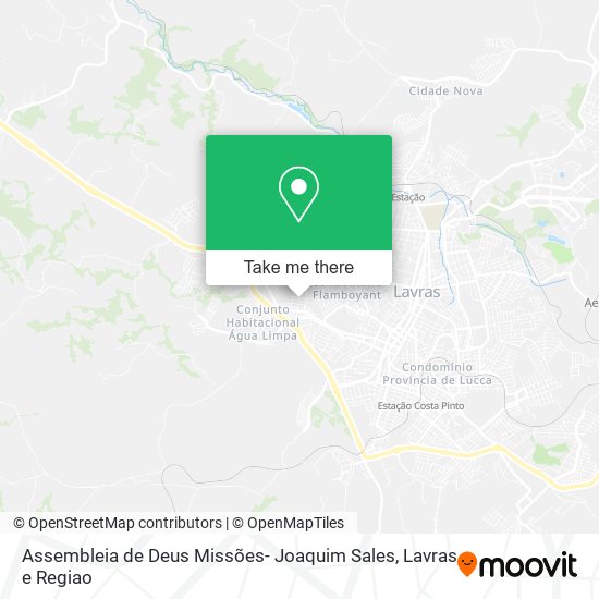 Mapa Assembleia de Deus Missões- Joaquim Sales