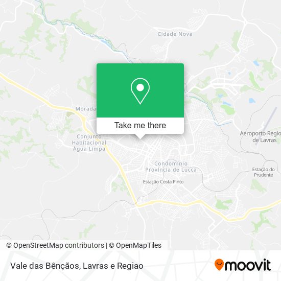 Mapa Vale das Bênçãos