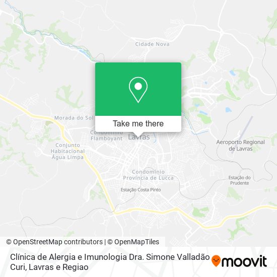 Clínica de Alergia e Imunologia Dra. Simone Valladão Curi map