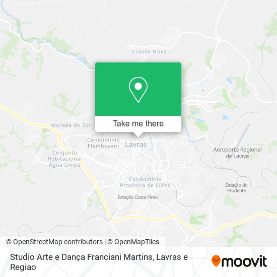 Mapa Studio Arte e Dança Franciani Martins