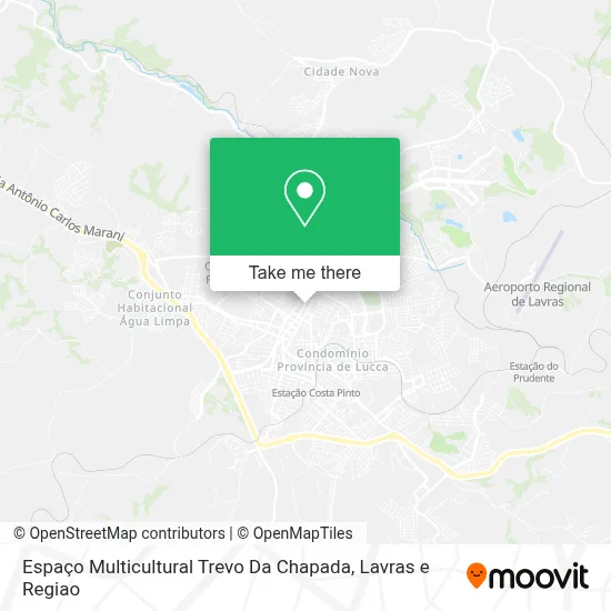 Espaço Multicultural Trevo Da Chapada map