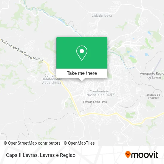 Caps II Lavras map