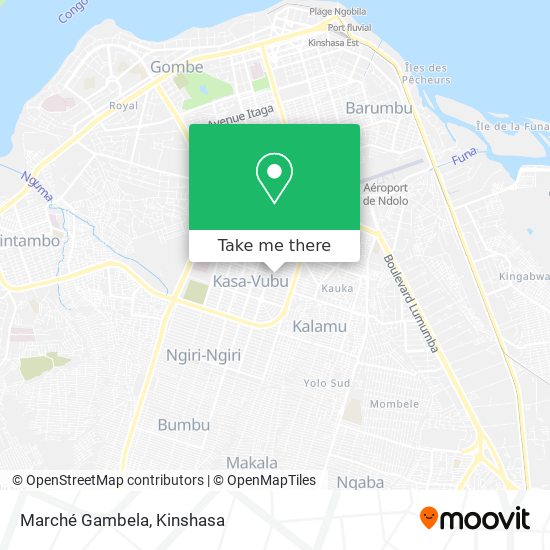 Marché Gambela map