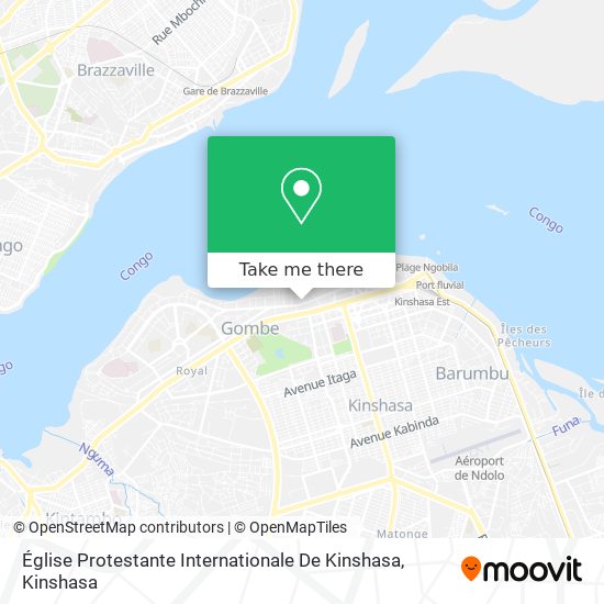Église Protestante Internationale De Kinshasa map