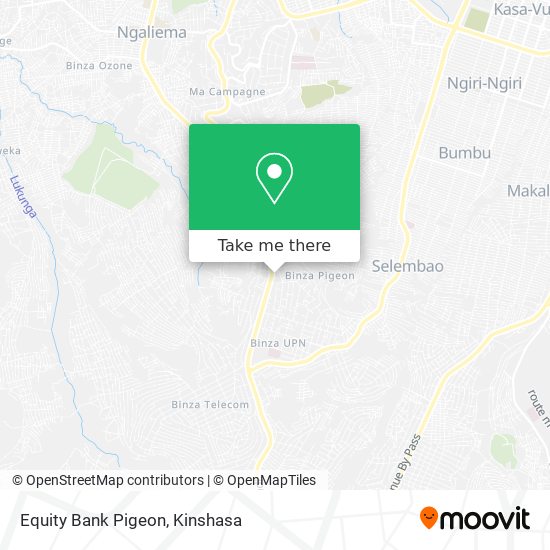 Equity Bank Pigeon map