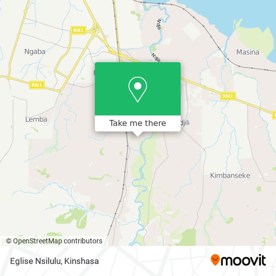 Eglise Nsilulu map