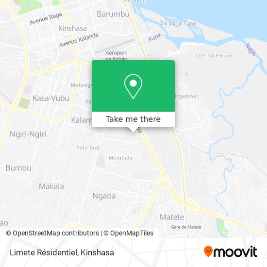 Limete Résidentiel map