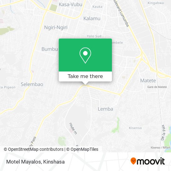Motel Mayalos map