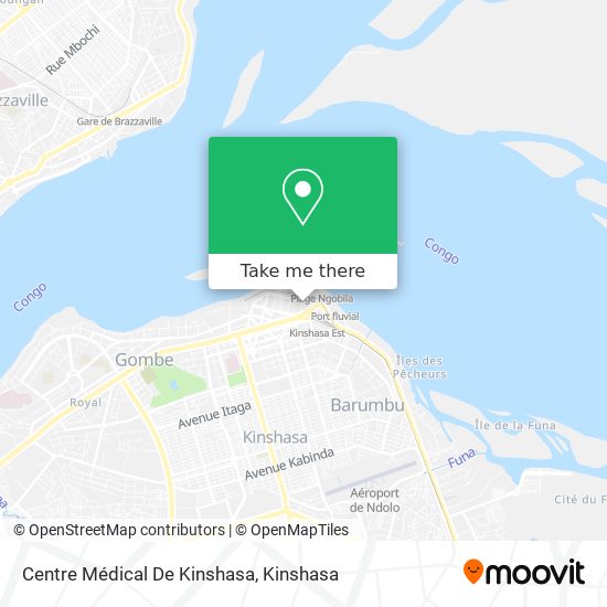 Centre Médical De Kinshasa map
