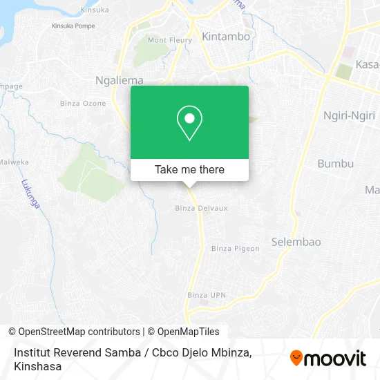 Institut Reverend Samba / Cbco Djelo Mbinza map