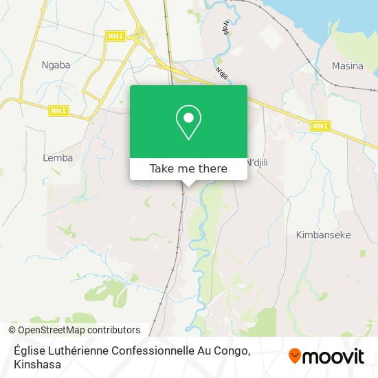 Église Luthérienne Confessionnelle Au Congo map