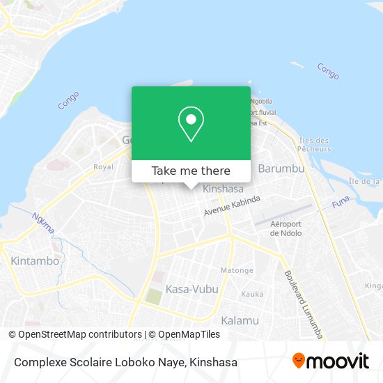 Complexe Scolaire Loboko Naye map