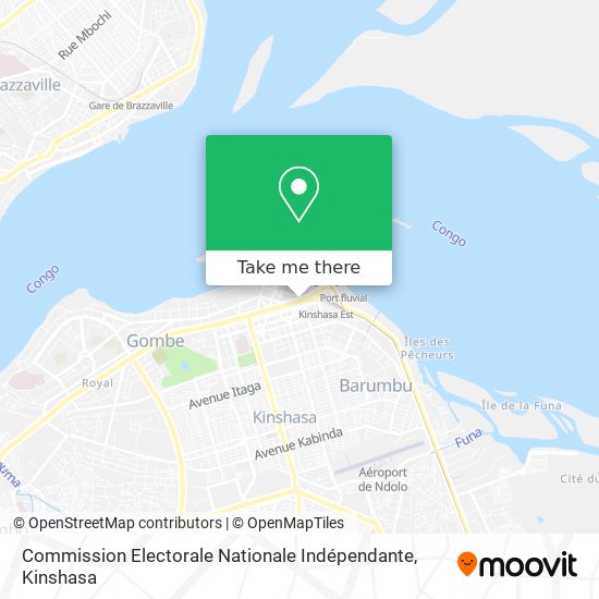 Commission Electorale Nationale Indépendante map