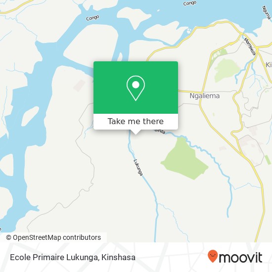 Ecole Primaire Lukunga map
