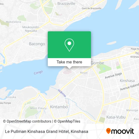 Le Pullman Kinshasa Grand Hôtel map