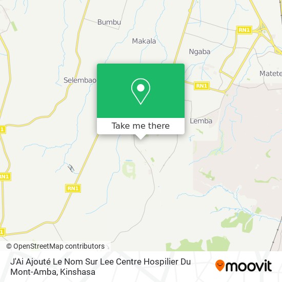 J'Ai Ajouté Le Nom Sur Lee Centre Hospilier Du Mont-Amba map