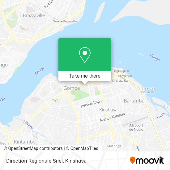 Direction Regionale Snel map