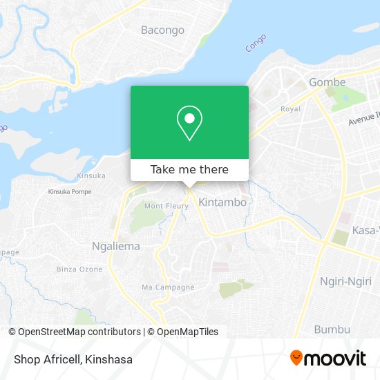 Shop Africell map