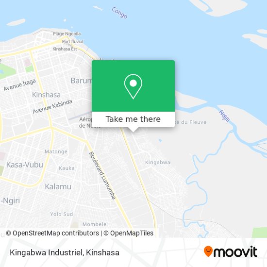 Kingabwa Industriel map