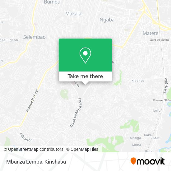 Mbanza Lemba map