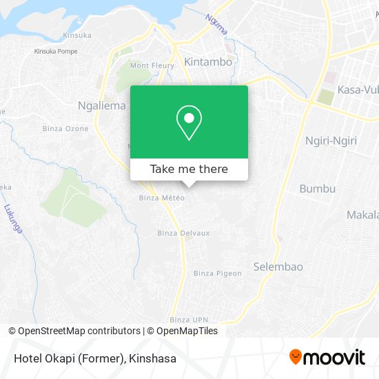 Hotel Okapi (Former) map