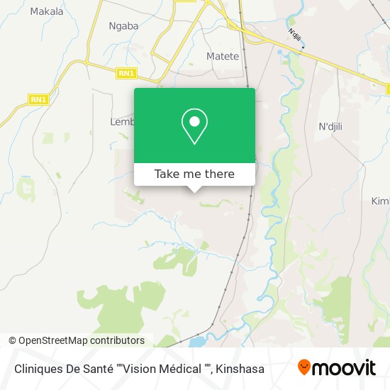 Cliniques De Santé ""Vision Médical "" map