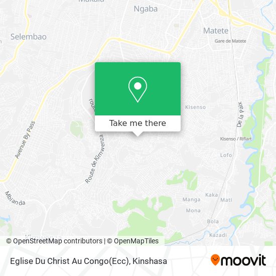 Eglise Du Christ Au Congo(Ecc) map