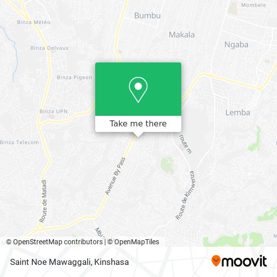 Saint Noe Mawaggali map