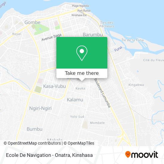 Ecole De Navigation - Onatra map