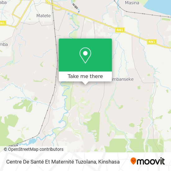 Centre De Santé Et Maternité Tuzolana map