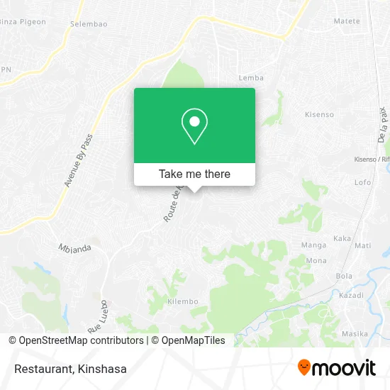 Restaurant map