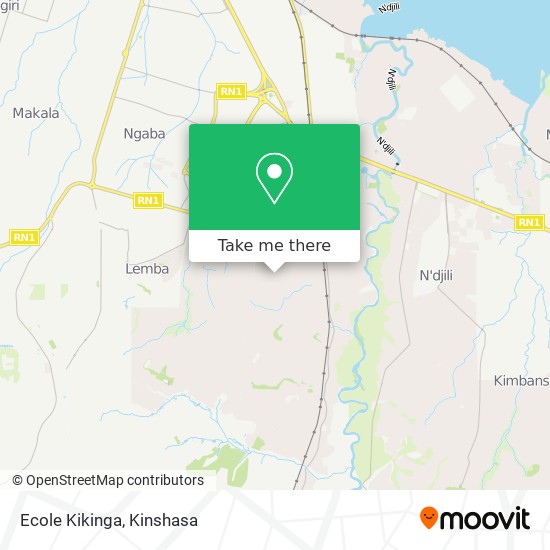 Ecole Kikinga map